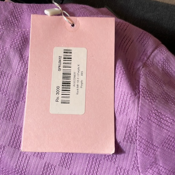 Pakistani Alkaram purple kurta - Picture 3 of 12